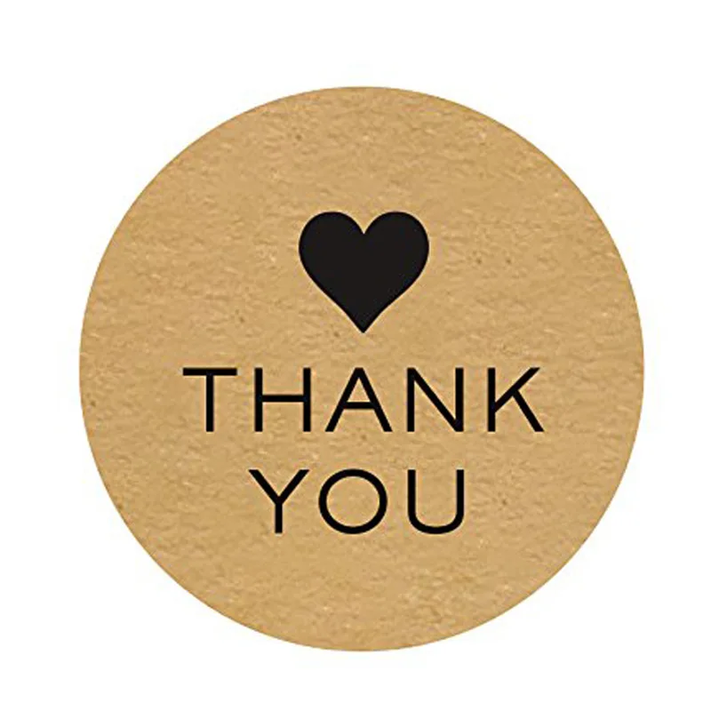 500 шт круглые наклейки s &quotспасибо&quot этикетки для печати Скрапбукинг посылка