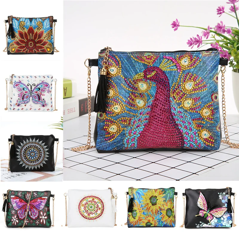 Поделки специальная форма бриллиантовая живопись браслет кошелек женский клатч