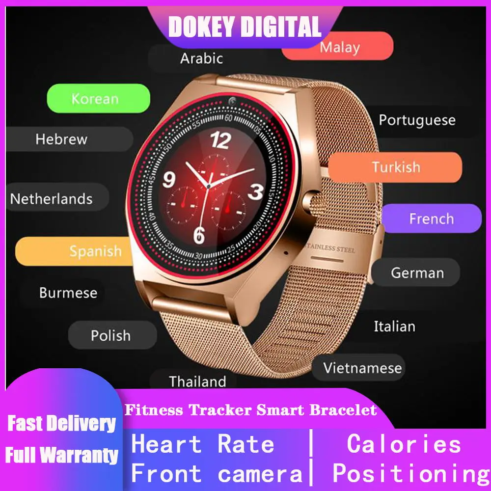 TH38 Смарт часы для женщин и мужчин с sim картой фитнес трекер Браслет 1 22 &quotBluetooth