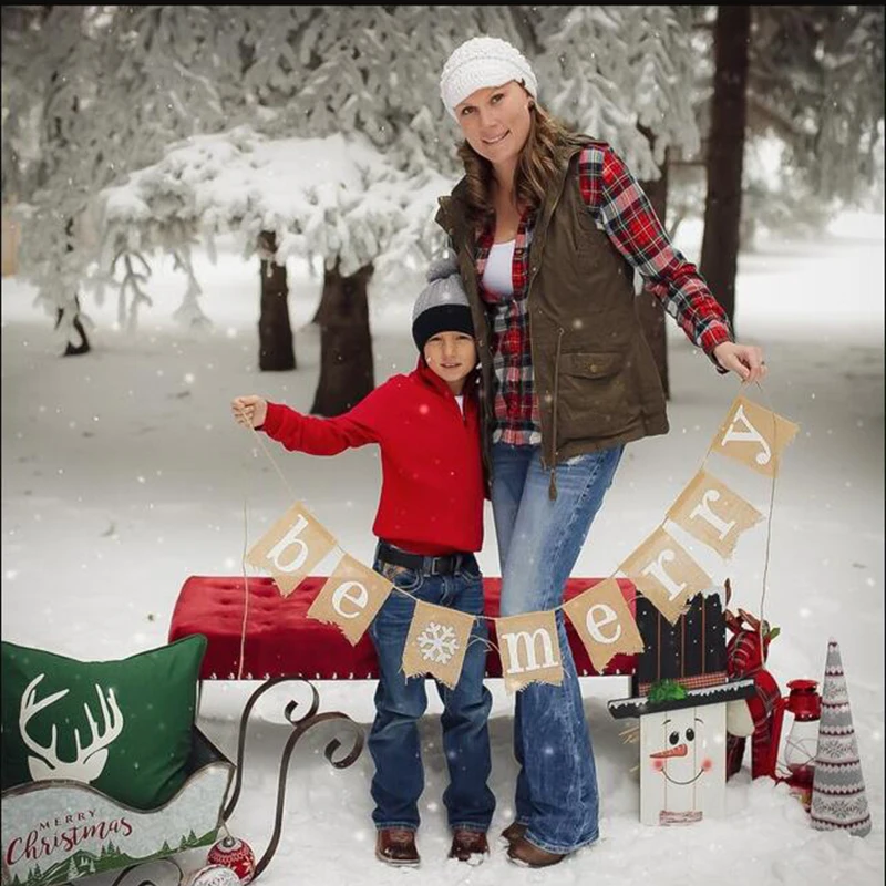 

Праздничный фон для фотосъемки с надписью «BE MERRY»