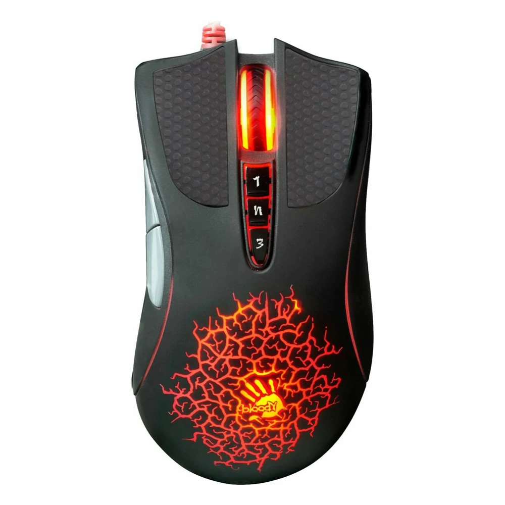 

Mouse For Bloody A90 Optical Gaming Mouse Colorful Glare Wired Mice 4000CPI 125～1000Hz 1PC Durable