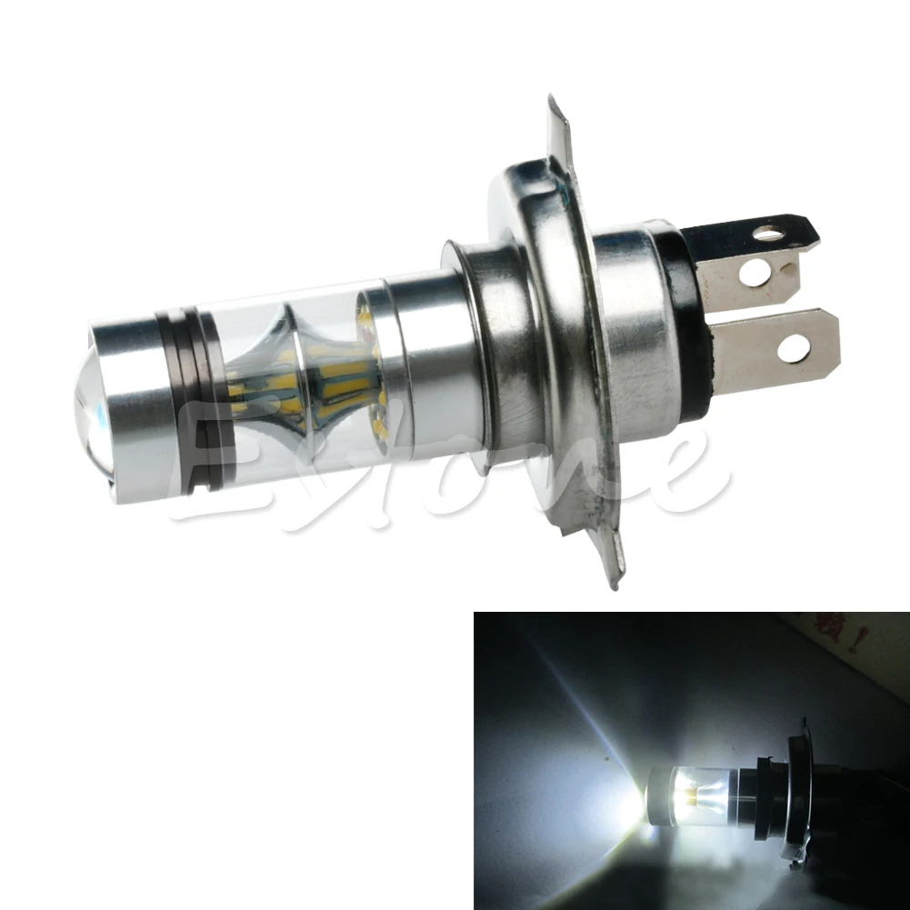 

Hot 6000K H4 100W Bright White LED Fog Daytime Light Lamp bulb Driving DRL F7QB