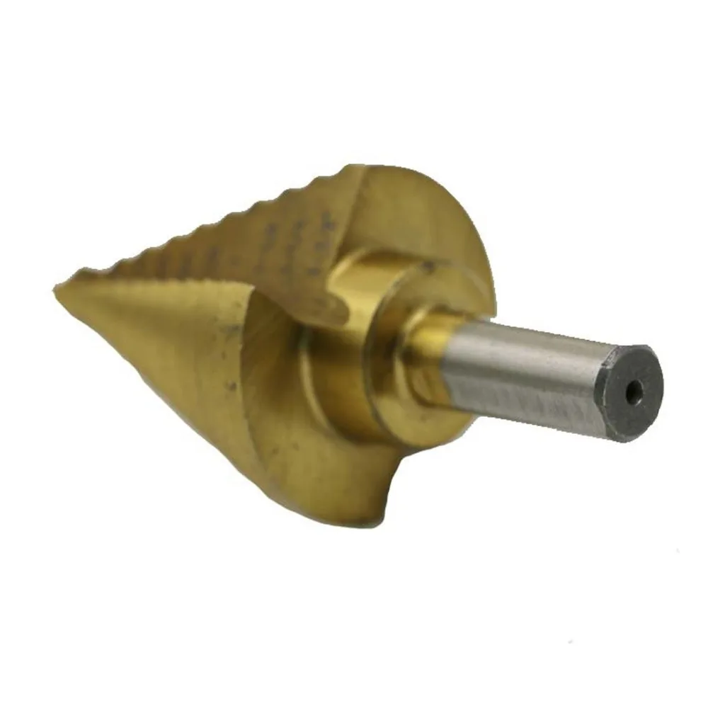

Fixmee 1/4" To 1-3/8" 10 Steps Straight Grooved Step Drill Bit Hss Titanium Coating Dill Bits for Metals Plastic Wood