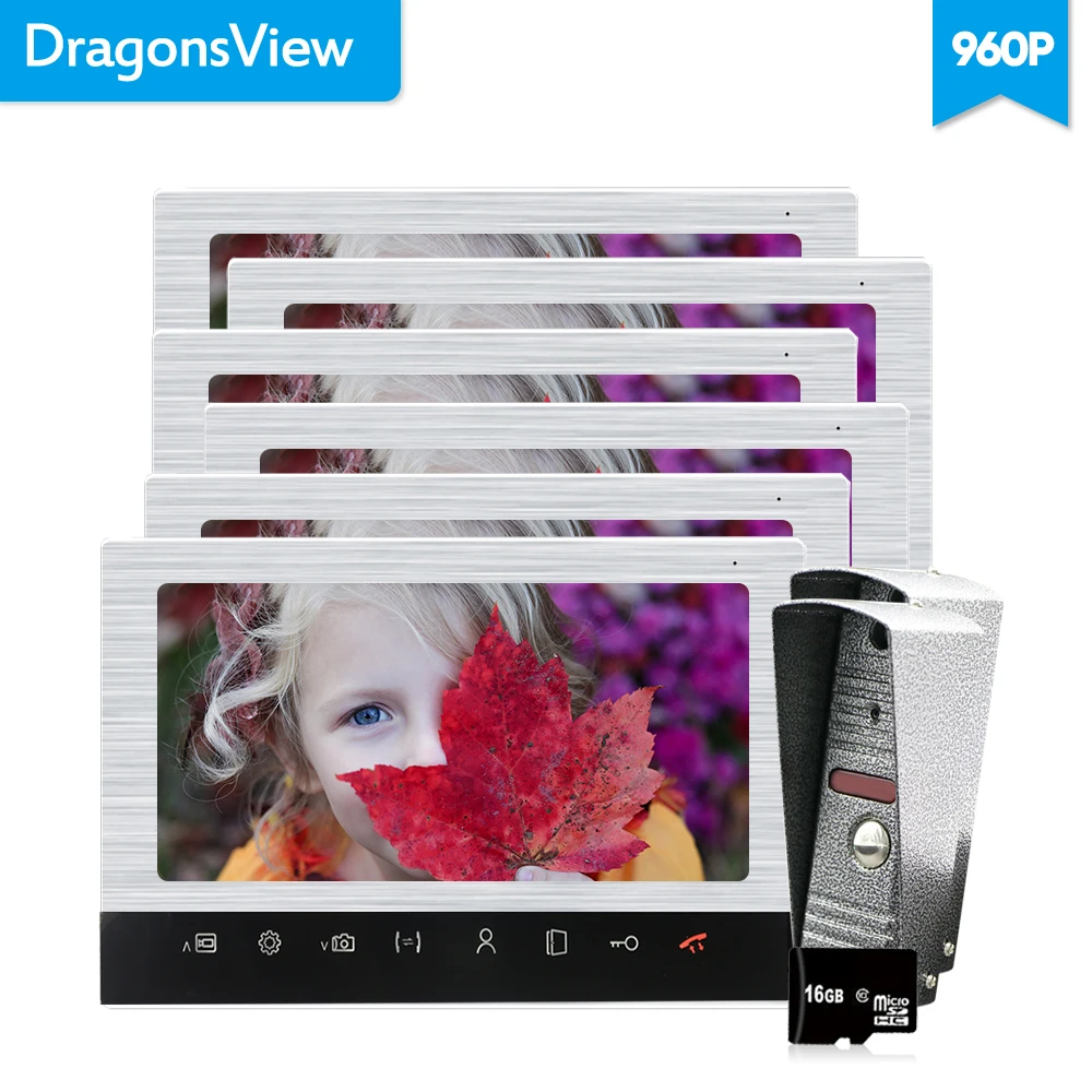 Dragonsview видео дверной звонок камера видеодомофон с датчиком движения для частного
