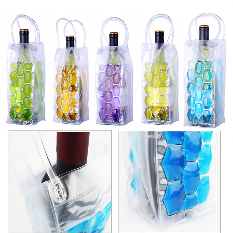 Wine Bottle Freezer Bag Chilling Cooler Ice Beer Cooling Gel Holder Carrier Portable Liquor Ice-cold Tools Christmas gifts | Дом и сад