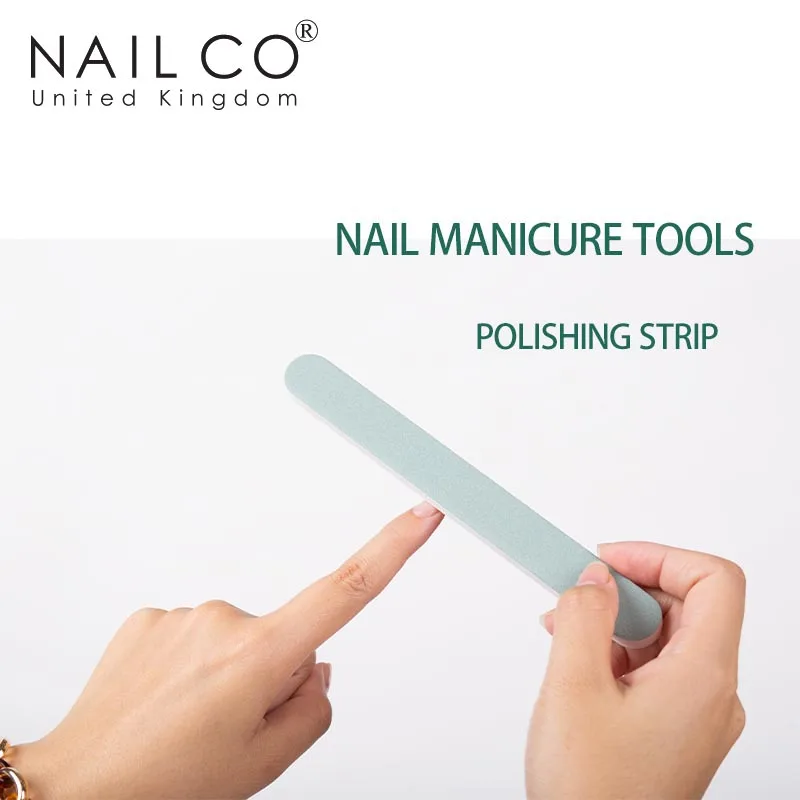 NAILCO зеленая серия 1 шт. зеркальная полоса Песочная резиновая матовая