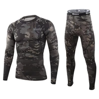 esdy new outdoor camouflage thermal underwear functional training camping long johns undefined leggings tops fitness underwear