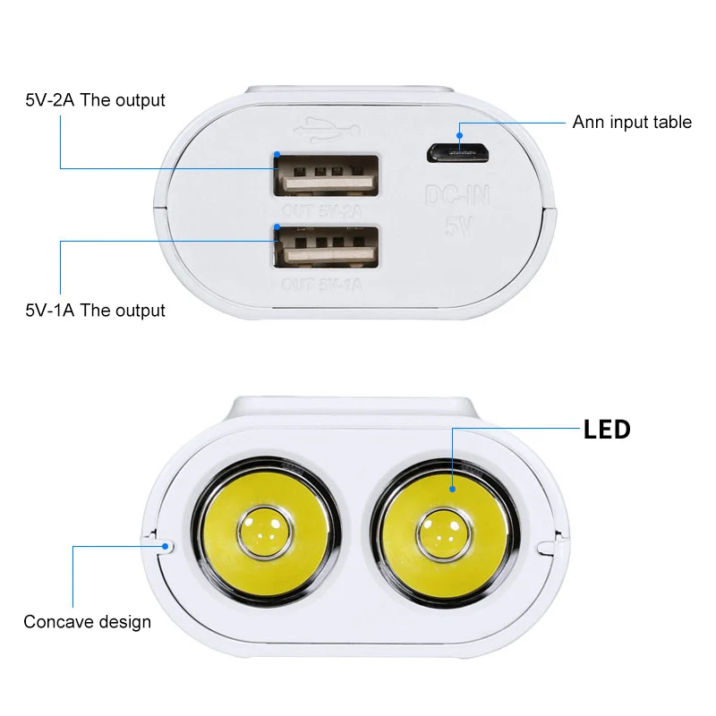 USB Li-Ion интеллектуальное зарядное устройство портативный lcd умный DIY Мобильный Внешний аккумулятор чехол с функцией фонарика для смартфона
