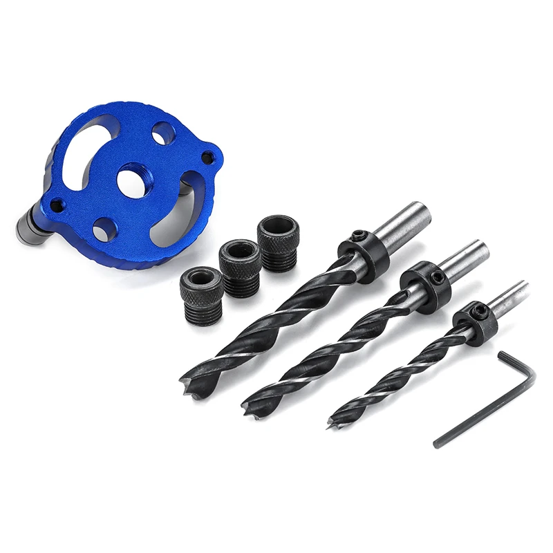 

New Self Centering 6/8/10mm Dowel Jig Wood Panel Hole Puncher Hole Locator Beech Center Hole Positioning Gauge Drilling Doweling