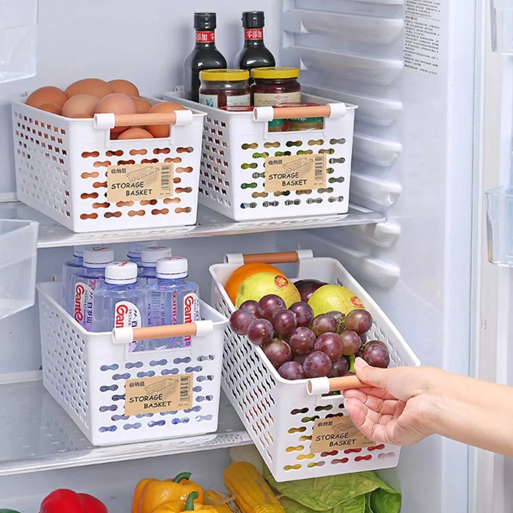 Женская коробка для хранения косметики с ручкой корзина фруктов кухонный