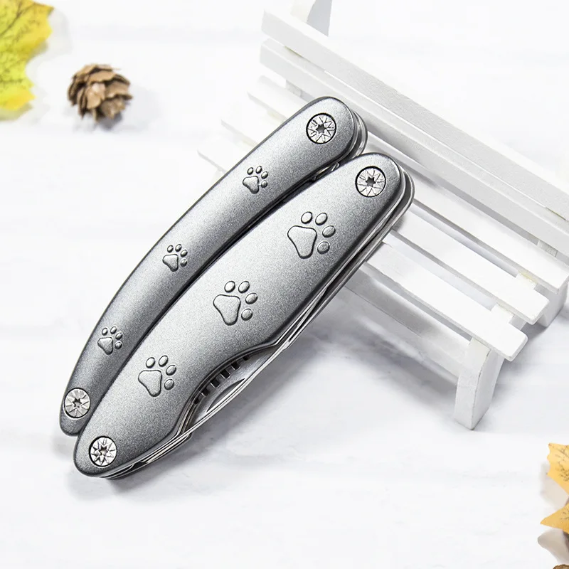 

Pet products foldable pet nail clippers multifunctional stainless steel cat and dog nail scissors