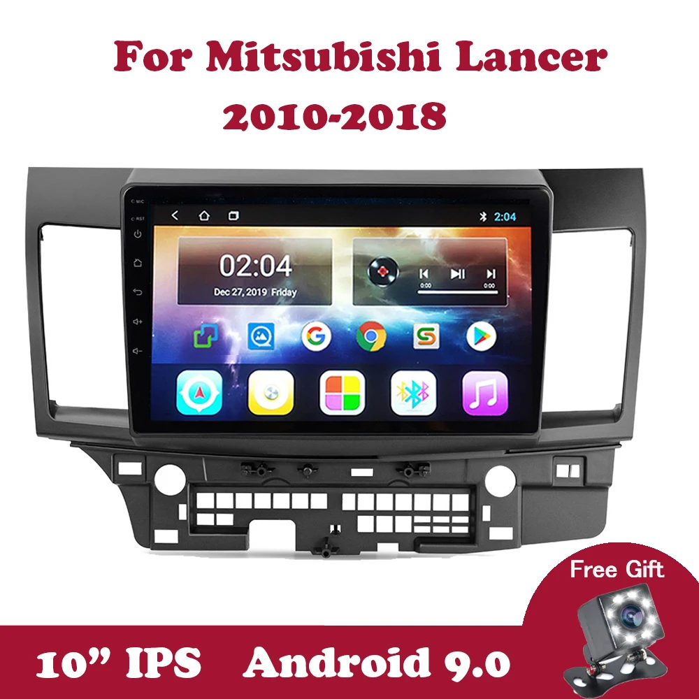 Мультимедийный проигрыватель для Mitsubishi Lancer 9 0 10 1 Android 2010 IPS экран 2018 дюйма 2DIN 2 Гб +