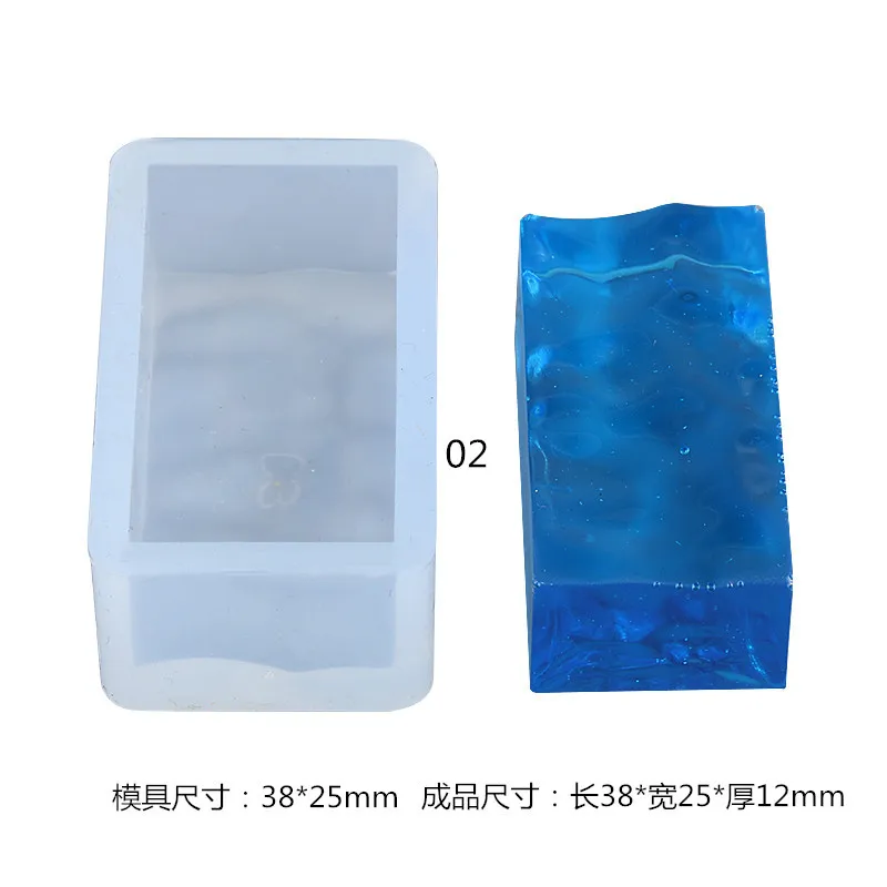 6 штук DIY пульсации кулон силиконовый пресс форма для изготовления ювелирных