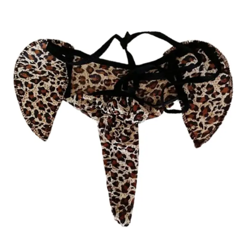 

Mens Sexy Pouch Briefs Thongs Novelty Fun Underwear Stag Night Leopard Panties