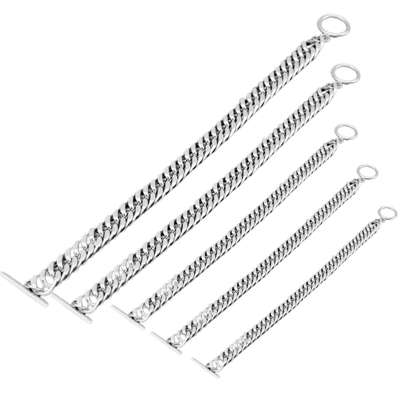 

Stainless Steel Chain Bracelet for Women Men Hip Hop Necklace Fashion Jewelry Accessories Gifts