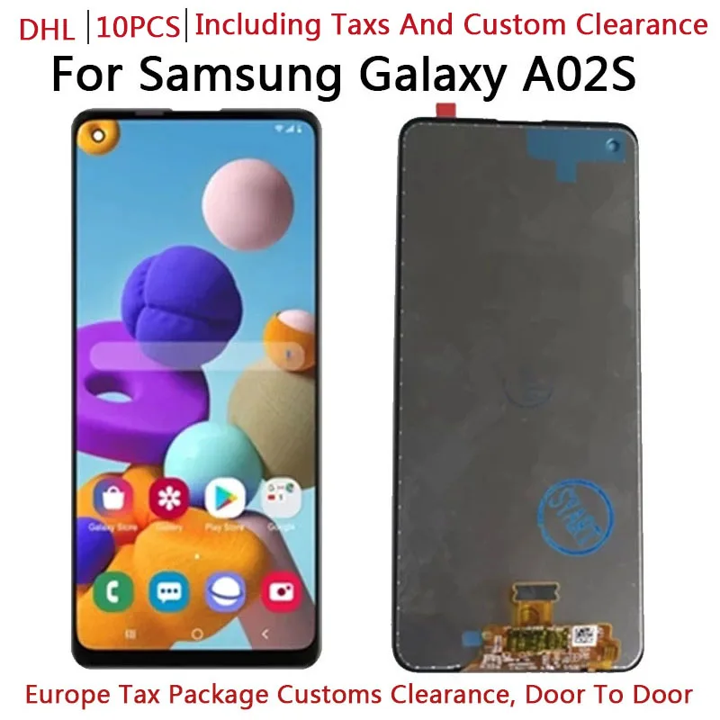 

10 шт. ЖК-экран для Samsung Galaxy A02S ЖК-дисплей сенсорный экран дигитайзер сборка Замена для Samsung Galaxy A02S дисплей