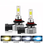 Светодиодные головные лампы 2 шт., лампы для головных фонарей H4 светодиодный H1 H3 H7 H11 H8 H9 H27 880 881 9005 HB3 9006 HB460W 6000 лм, противотуманные фары K для стайлинга автомобиля