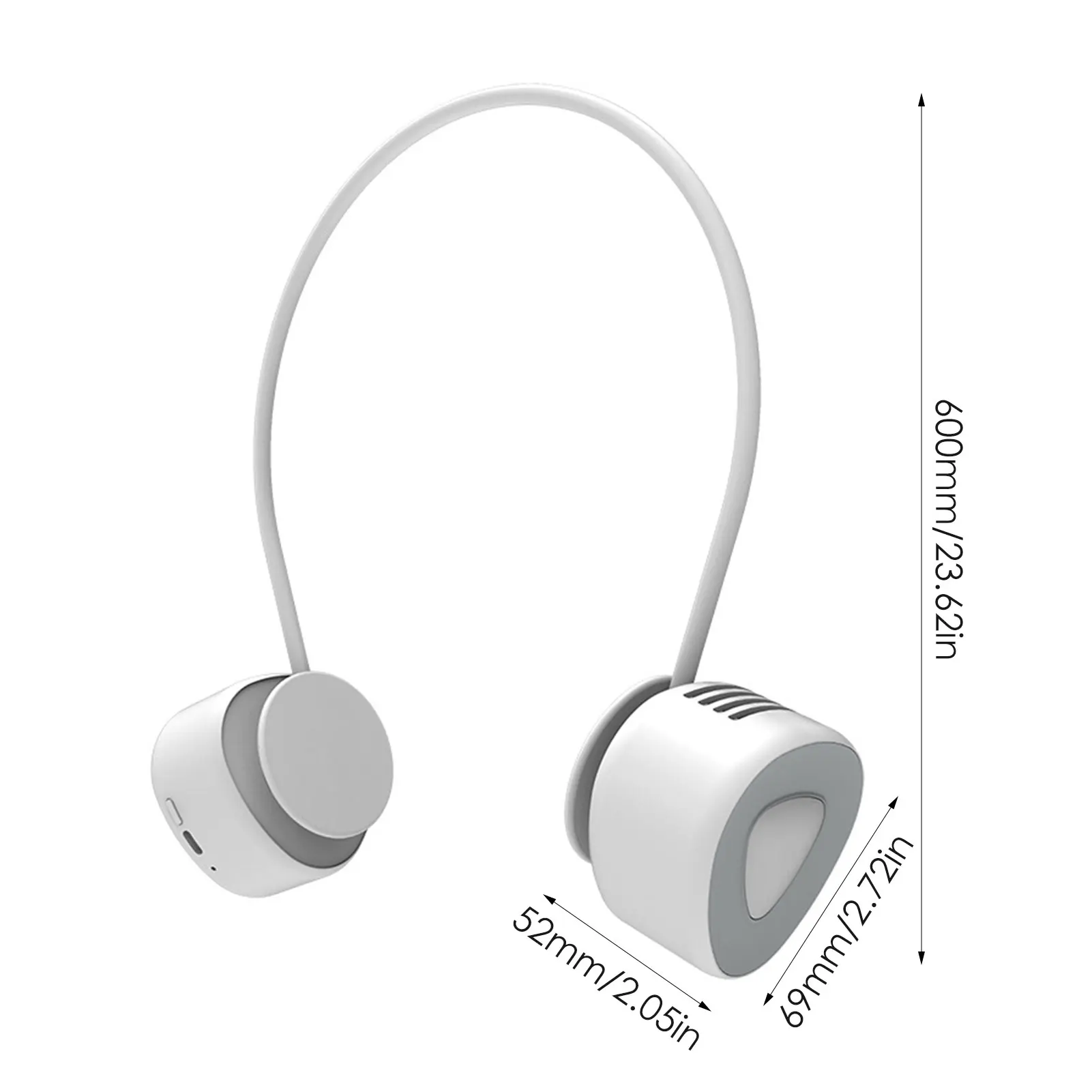 

Mini Personal Hanging Neck Fan USB Rechargeable Wearable Portable Neckband Summer Sports Fan Household Silent Fan Radiator