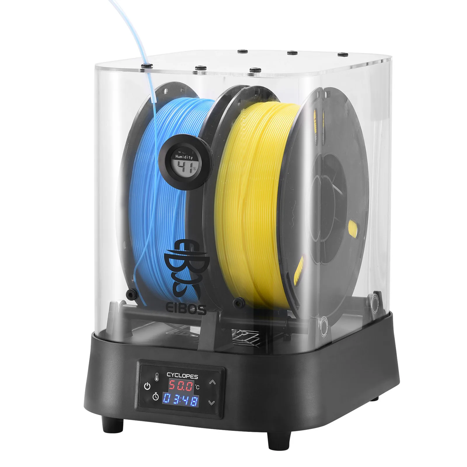 

110V-240V EIBOS Extra Large Dry Box, Filament Dryer, 1.75mm, 2.85mm, 3.00mm 3D Filament: DRY FAST, EXTRA LARGE, HIGH TEMPERATURE