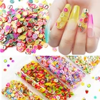 1000 шт.пакет 3D миниатюрные милые аксессуары для ногтей звездамультфильмцветокфруктыперо ломтики нарезки украшения для ногтей