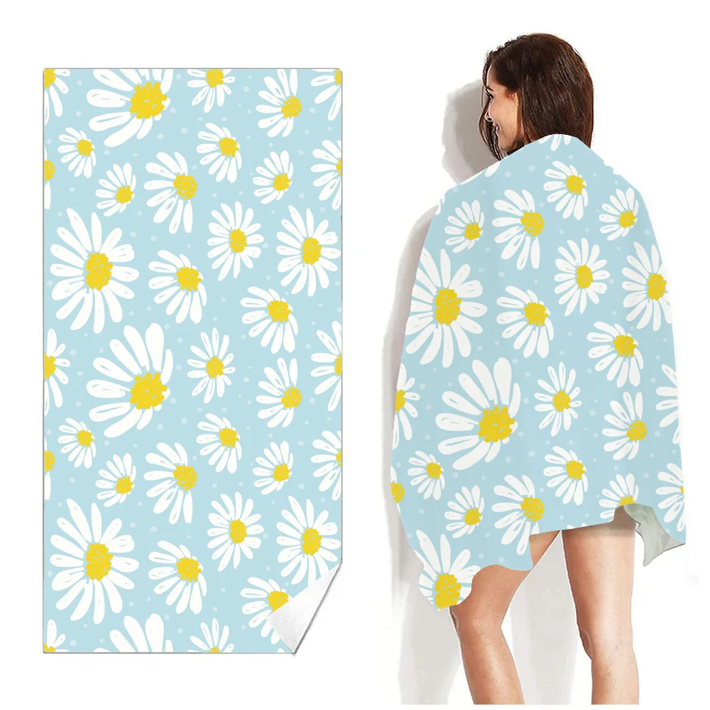 

Quick-dry double-sided velvet beach towel Men's and women's adult bath towel portable beach travel sports swimming non-stick