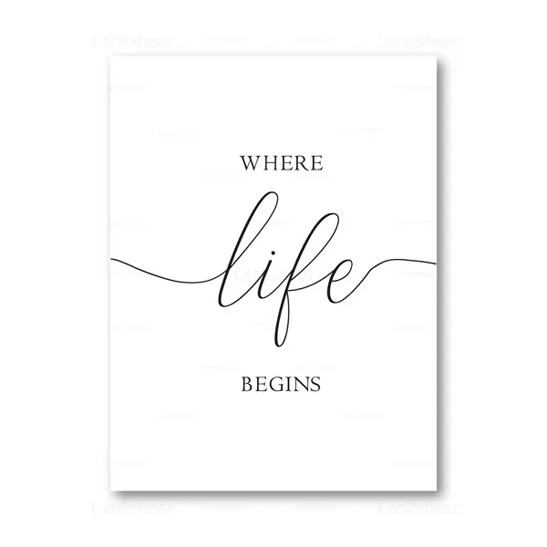 Семья любовь с принтом цитатой черный белый цвет типографии плакат знак