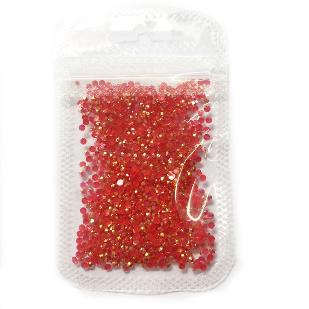 1000 шт./лот Стразы 2 мм акриловые стразы AB для ногтей с горным хрусталем 3D не