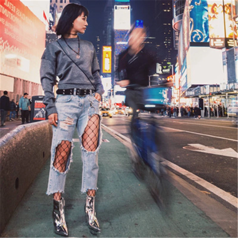 

2020 Fashion New Sequined High Heels Stiletto Pointed Short Boots Women Martin Boots Side Zipper Boots botas mujer