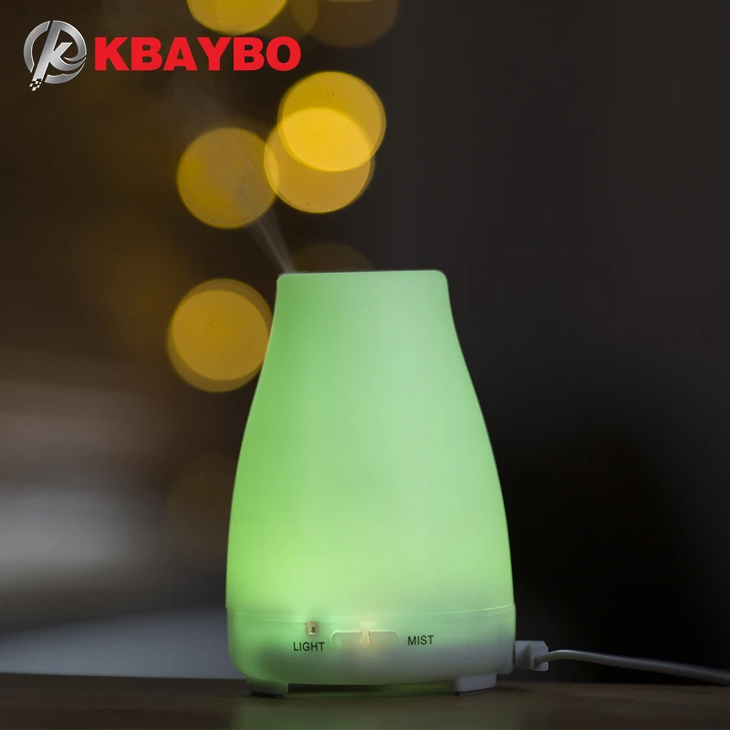 

KBAYBO aroma essential oil diffuser aromatherapy air humidfier cold cool mist maker with remote control LED night light for home