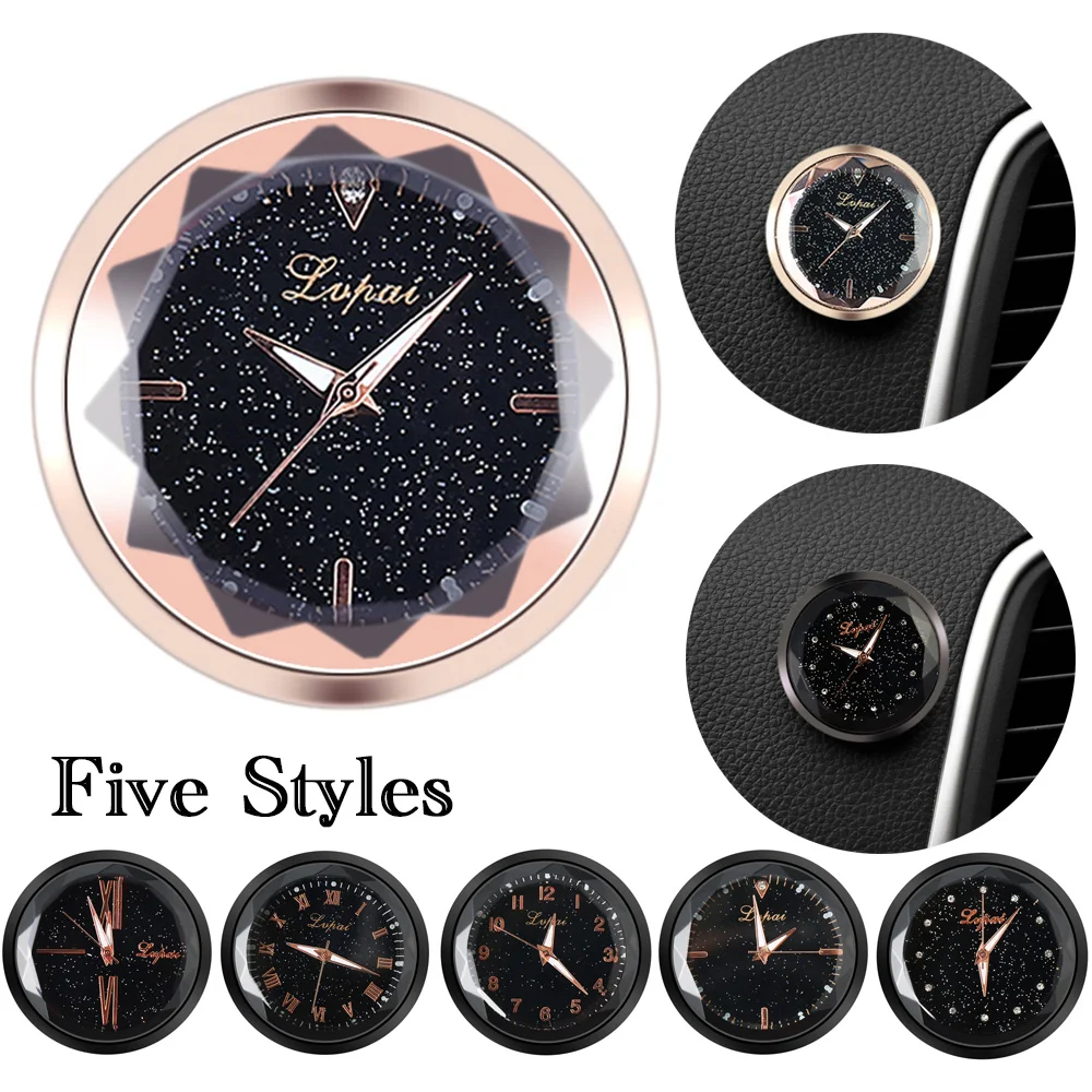 Часы для автомобиля кварцевые аналоговые часы WatcCah авто интерьерное украшение