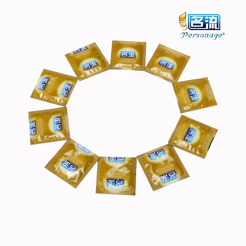 PERSONAGE 10 шт 52 мм натуральные латексные презервативы для распределения частиц