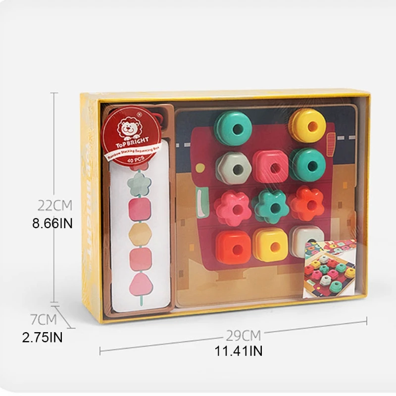 

4XBC Mini Portable Wooden Blocks Play Toys Multicolor Optional Table Games Best Gift