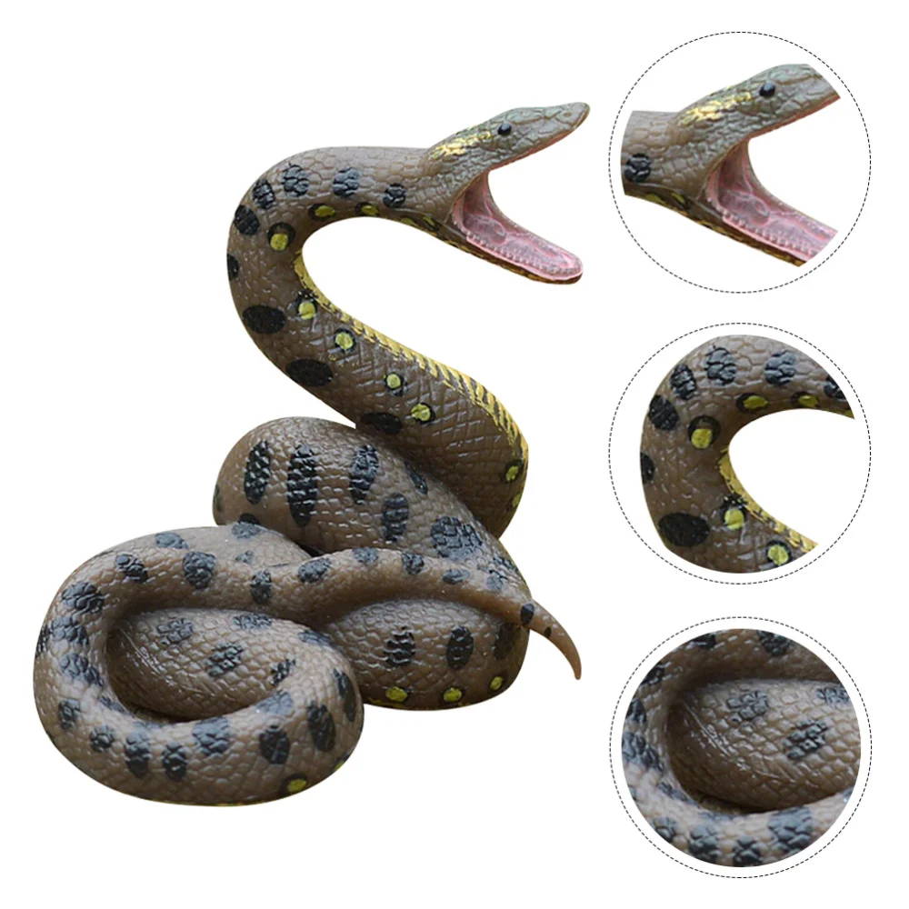 

1pc Boa Constrictor Fake Snake Anaconda Model Snake Prop Snake model