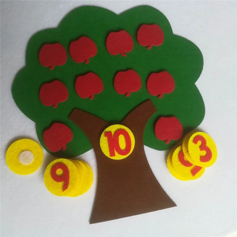 1 компл. Войлочное Яблоко детские образовательные поделки сделай сам Раннее