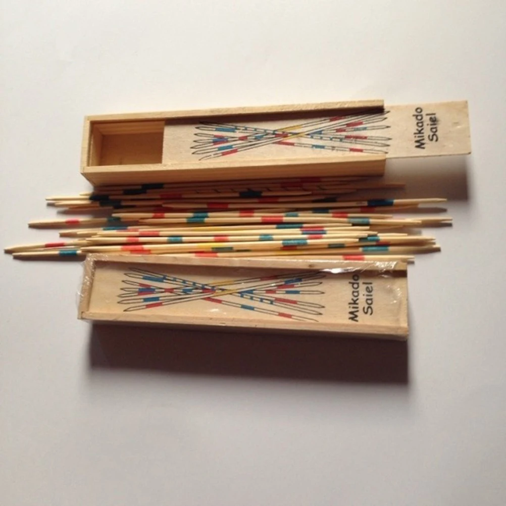 Традиционные палочки для сбора трюков Mikado с коробочной игрой спиллицин игровая