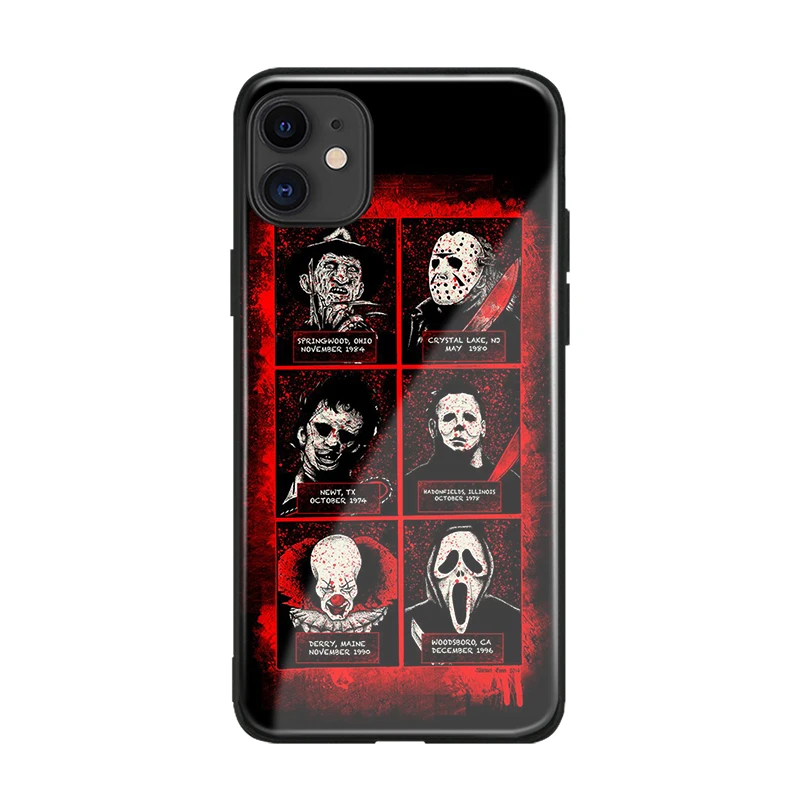 Thriller фильм персонажи Ужасы иконы мягкий силиконовый стеклянный чехол для