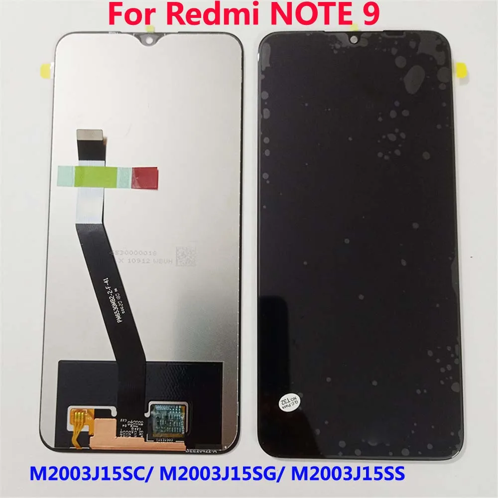 Оригинальный 6 53 ЖК-дисплей для Xiaomi Redmi Note 9 ЖК-сенсорный экран дигитайзер сборка с