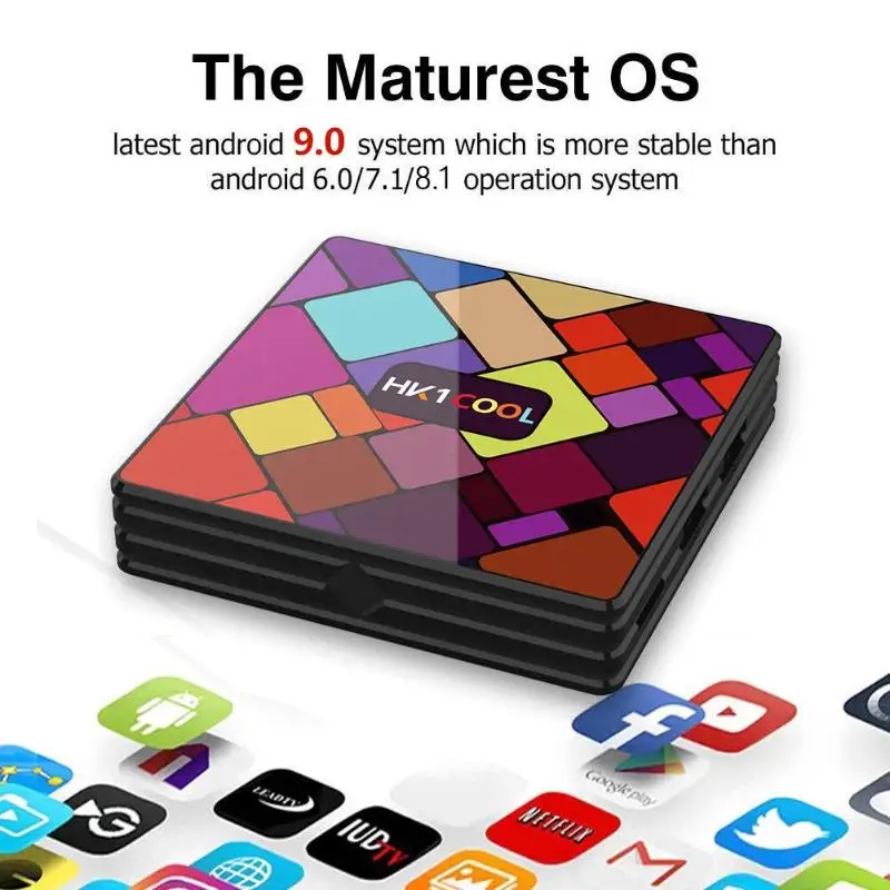 Android 9 0 смарт ТВ коробка 4K HD RK3318 4 ядра 2 + 16G/4 Гб 32G/4 64G/4 128G ГГц/Wi Fi 5 ГГц WI FI 100 Мбит/с