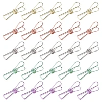 fenrry 5 pcs hollow fishtail clip 5 colors with good spring tension handmade metal clip suitable for diy handicraft lovers