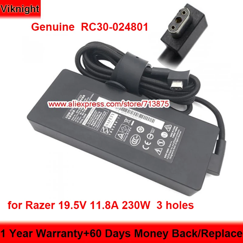 

Оригинальное зарядное устройство RC30-024801, 19,5 в, 230 А, Вт, адаптер переменного тока для BLADE 15 ADVANCED RX09-02878E92 RZ09-02386W9 2, источник питания
