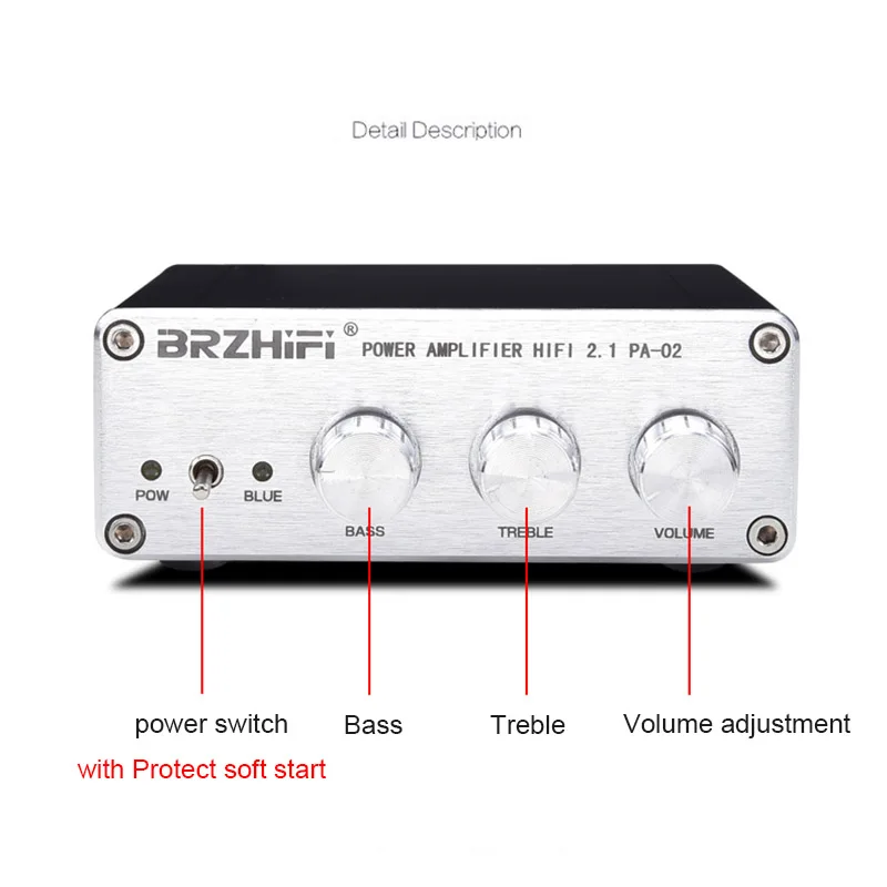 Lusya TPA5613 2 1 HIFI цифровой аудио усилитель QCC3008 Bluetooth 5 0 75 Вт * + 150 мощности для