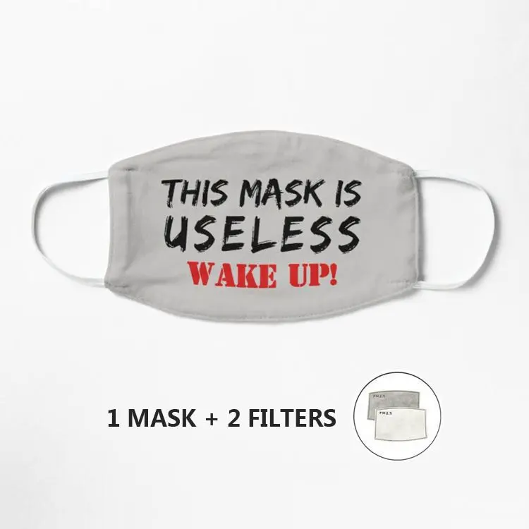 Маска для лица с эффектом эта маска бесполезная пробуждения Хлопчатобумажная