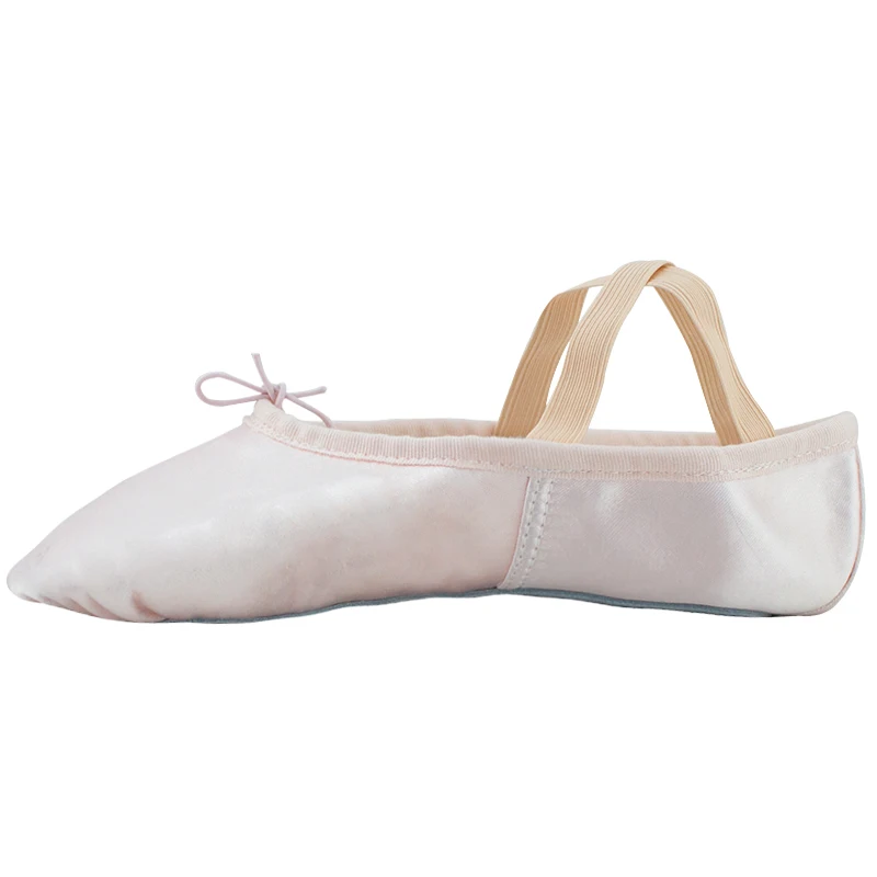 

Soft Sole Satin Ribbons Ballet Dance Children Beginner Practicing Shoes Children Woman Dance Shoes Women'S Pink Students Slipper