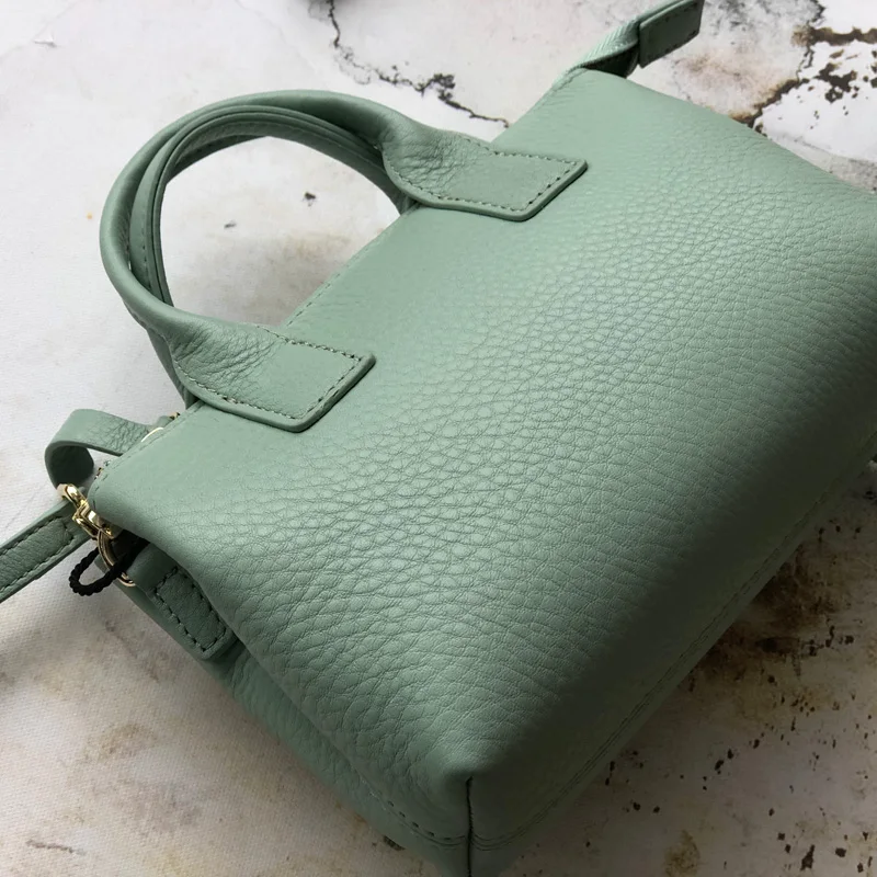 Сумка Подушка Женская импортная из воловьей кожи с одним плечевым ремнем лето