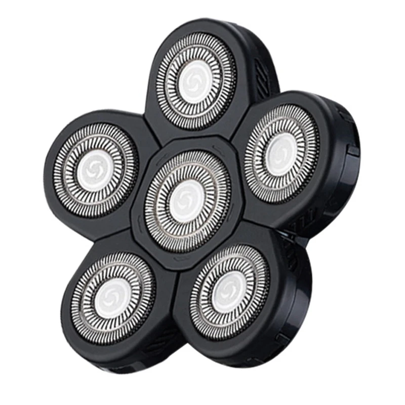 

6 в 1 бритвенные лезвия, 6 лезвий, сменные лезвия для стрижки бороды, Мужские t-образные лезвия, лысая электробритва 6D, аксессуары для Мужской б...