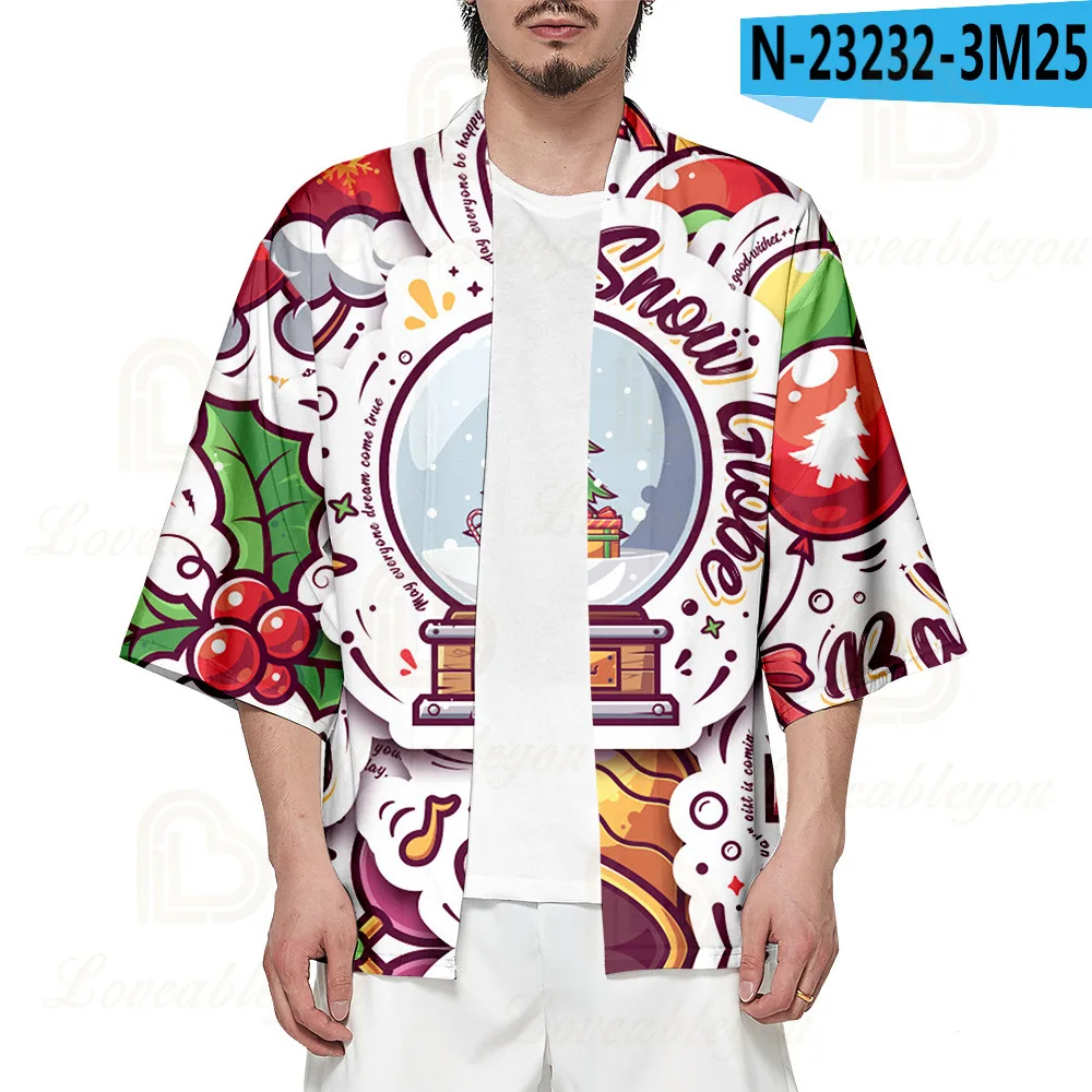 

Holidays Christmas Cosplay Costume Kimono Uniform Men Women Halloween Party Clothing