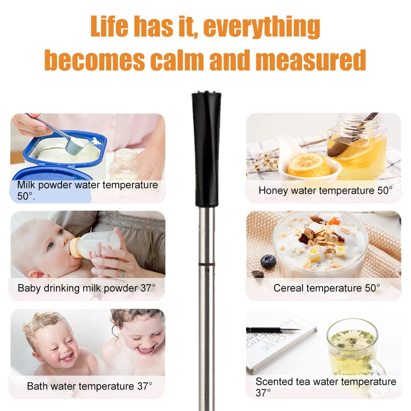 

Cooking Thermometer Digital BBQ Food Thermometer Meat Fry Water Liquid Probe Household Kitchen Electronic Thermometer Tool