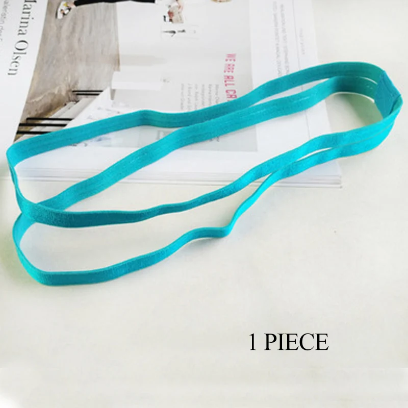 1 Pc Parrot Green 3 шт., Модный женский Блестящий эластичный ободок на голову, повязка для волос, резинка для волос, повязка на голову для девочек, двойные резинки для волос, аксессуары для волос - Цвет: 1 Pc Parrot Green