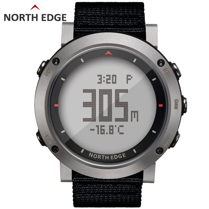 NORTH EDGE мужские спортивные электронные часы, военные армейские часы, часы для бега, плавания, спортивные часы, альтиметр, барометр, компас, водонепроницаемые