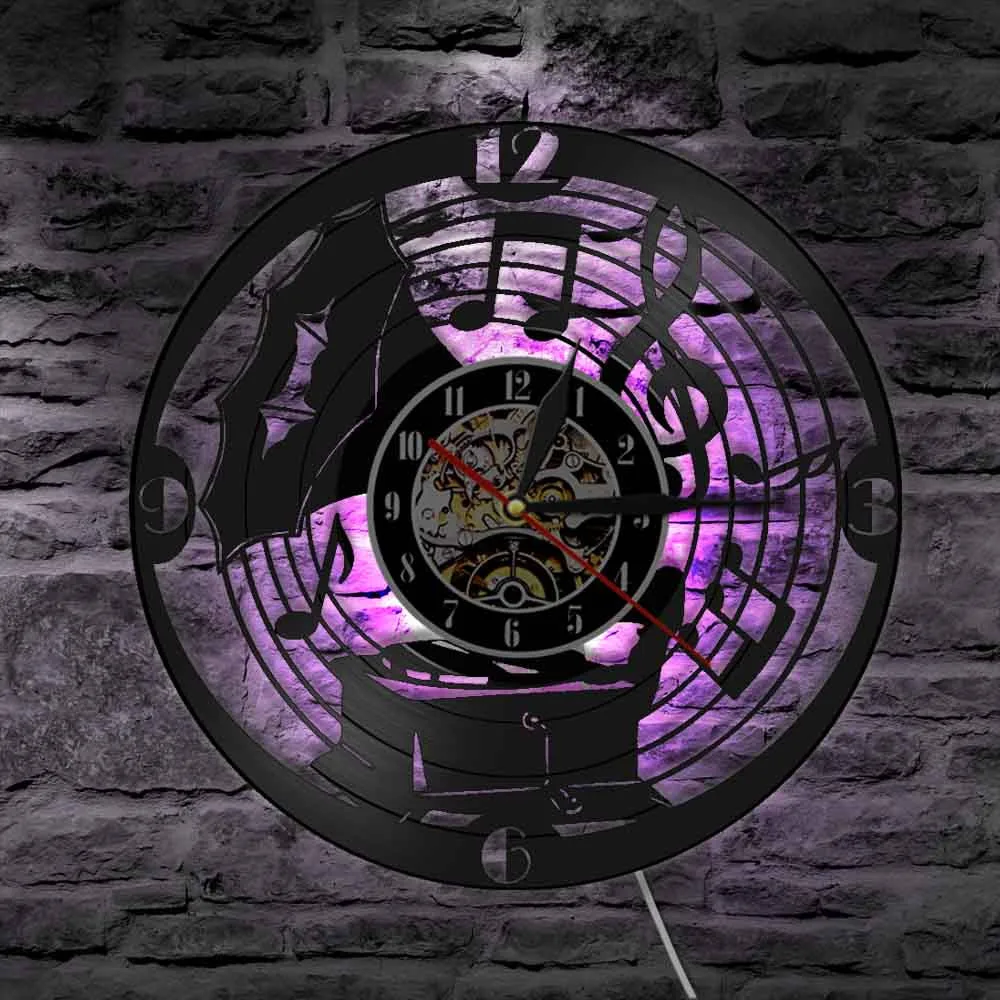 Антикварные граммофоны простыни музыка ноты ретро классические настенные часы